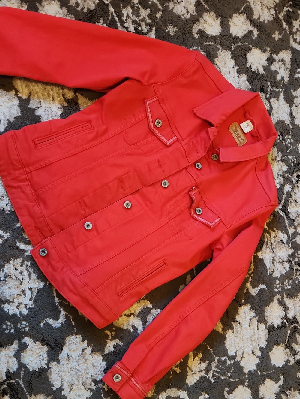Levi's Bright Red Jean Jacket